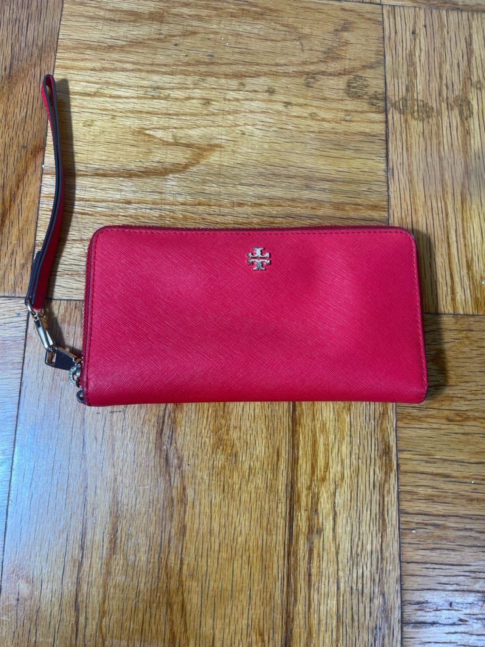 Tory Burch York Continental Saffiano Leather Wallet Wristlet